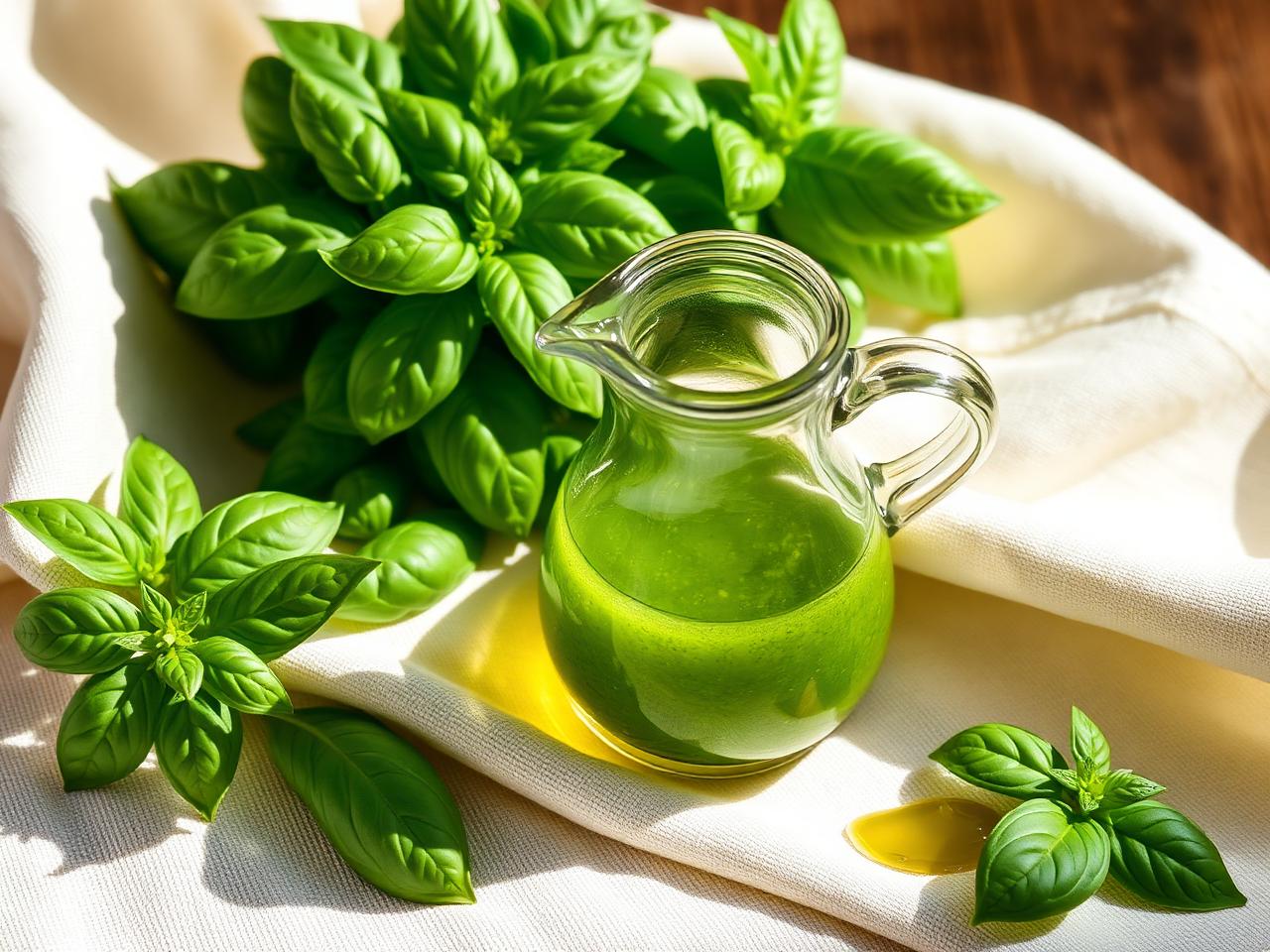 Basil vinaigrette