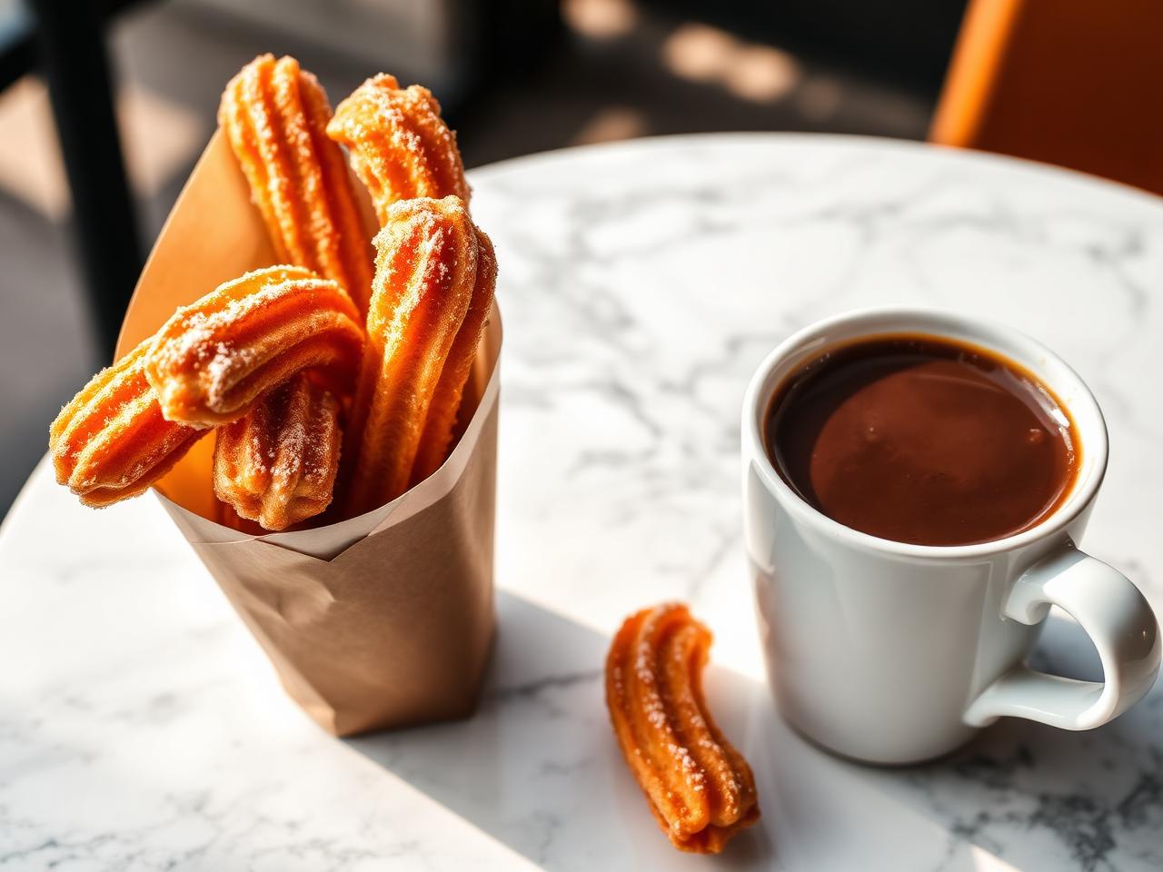 Churros con chocolate