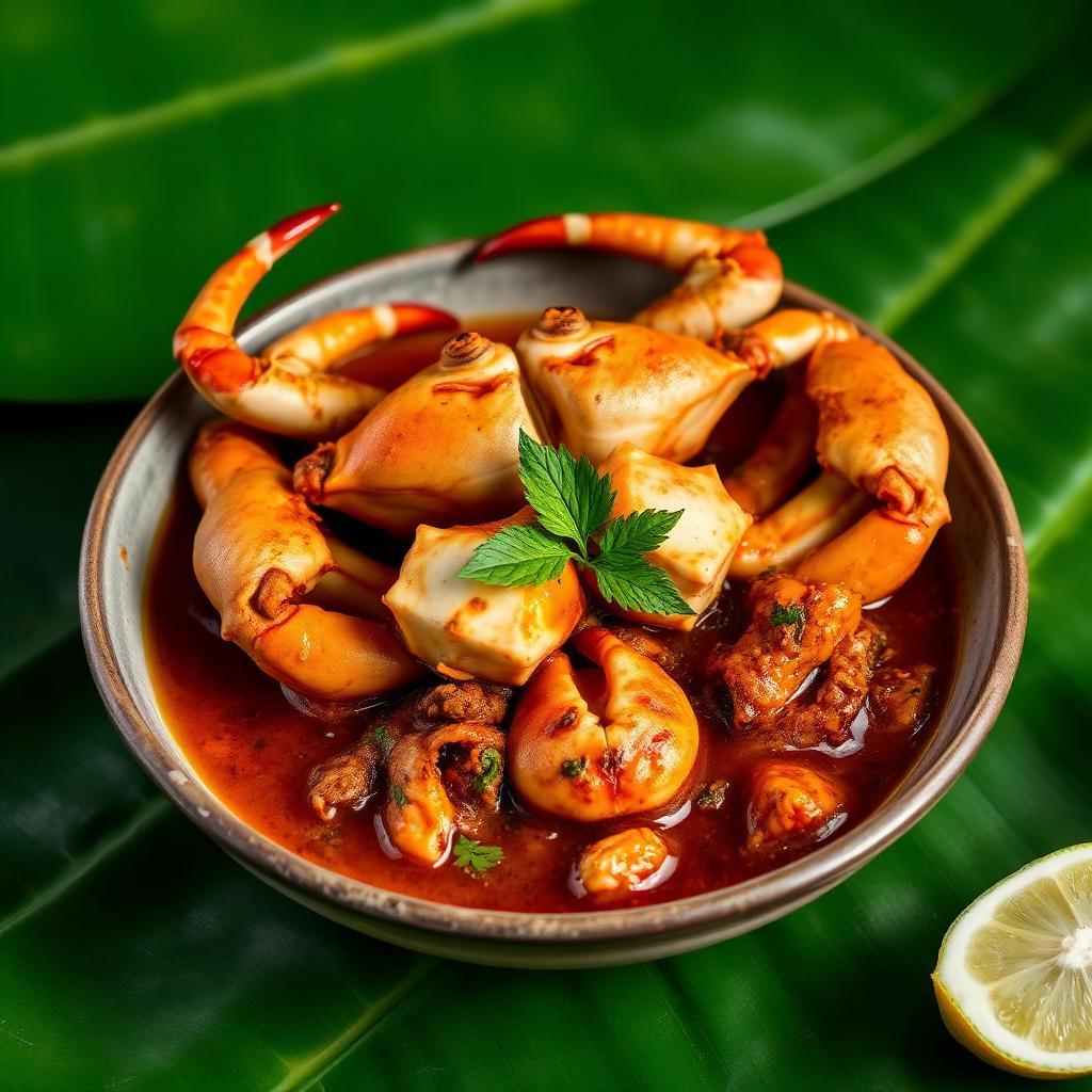 Crab curry with tamarind