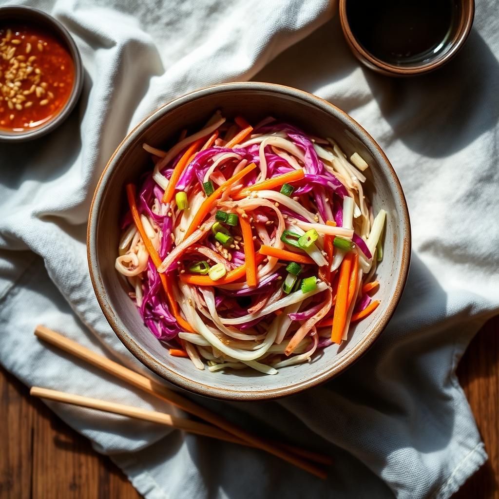 Spicy Korean slaw