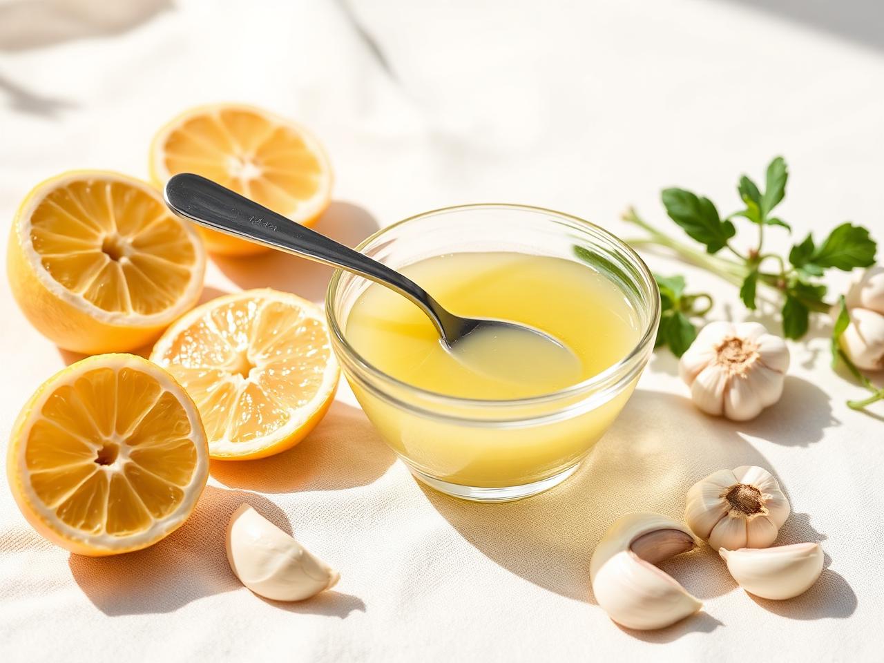 Lemon garlic vinaigrette