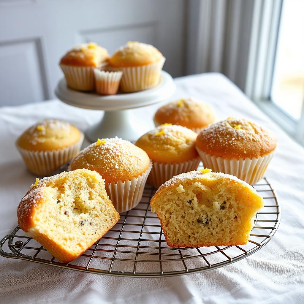 Lemon poppy seed muffins