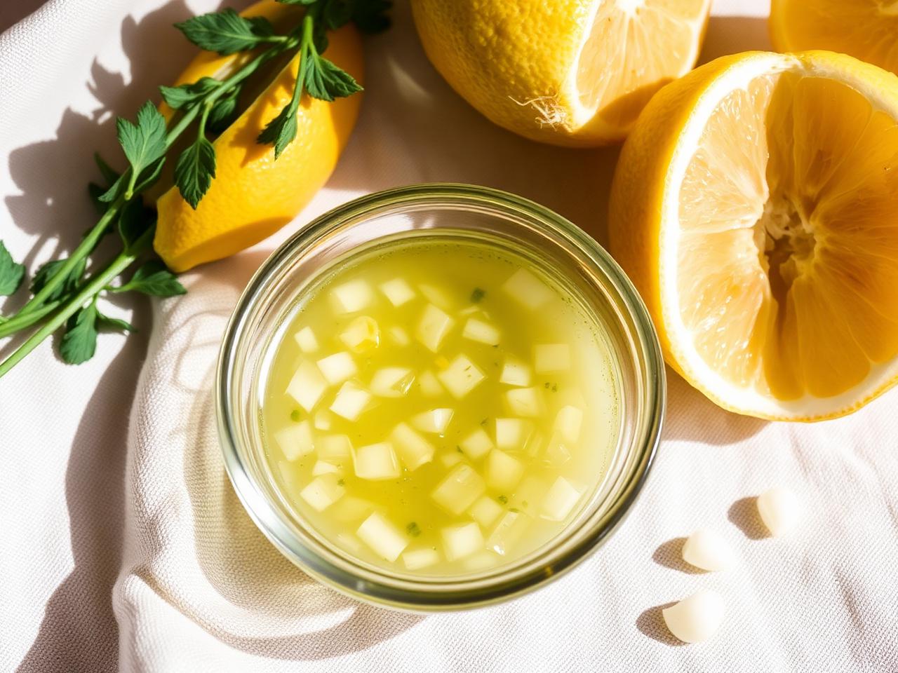 Lemon-shallot vinaigrette