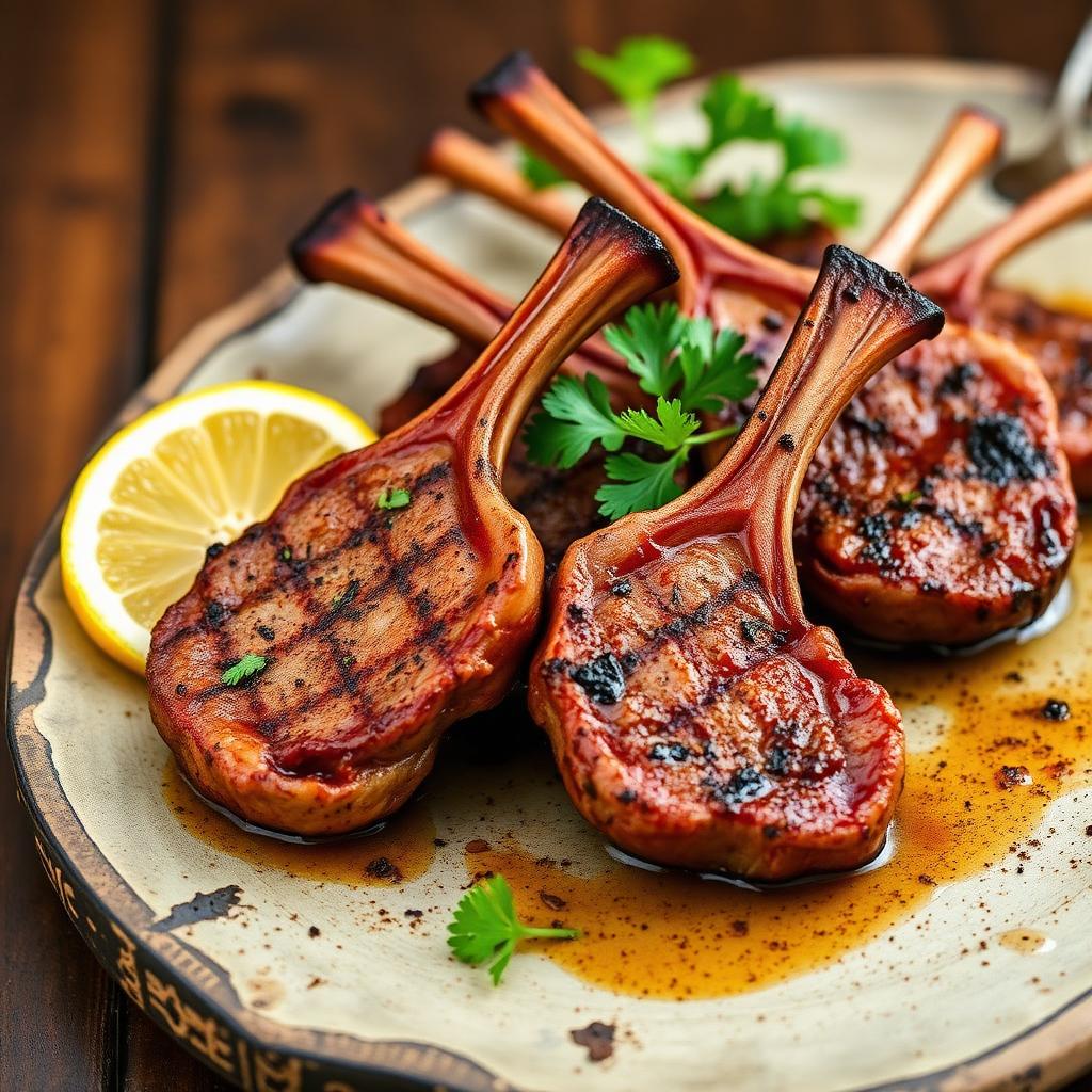 Masala lamb chops