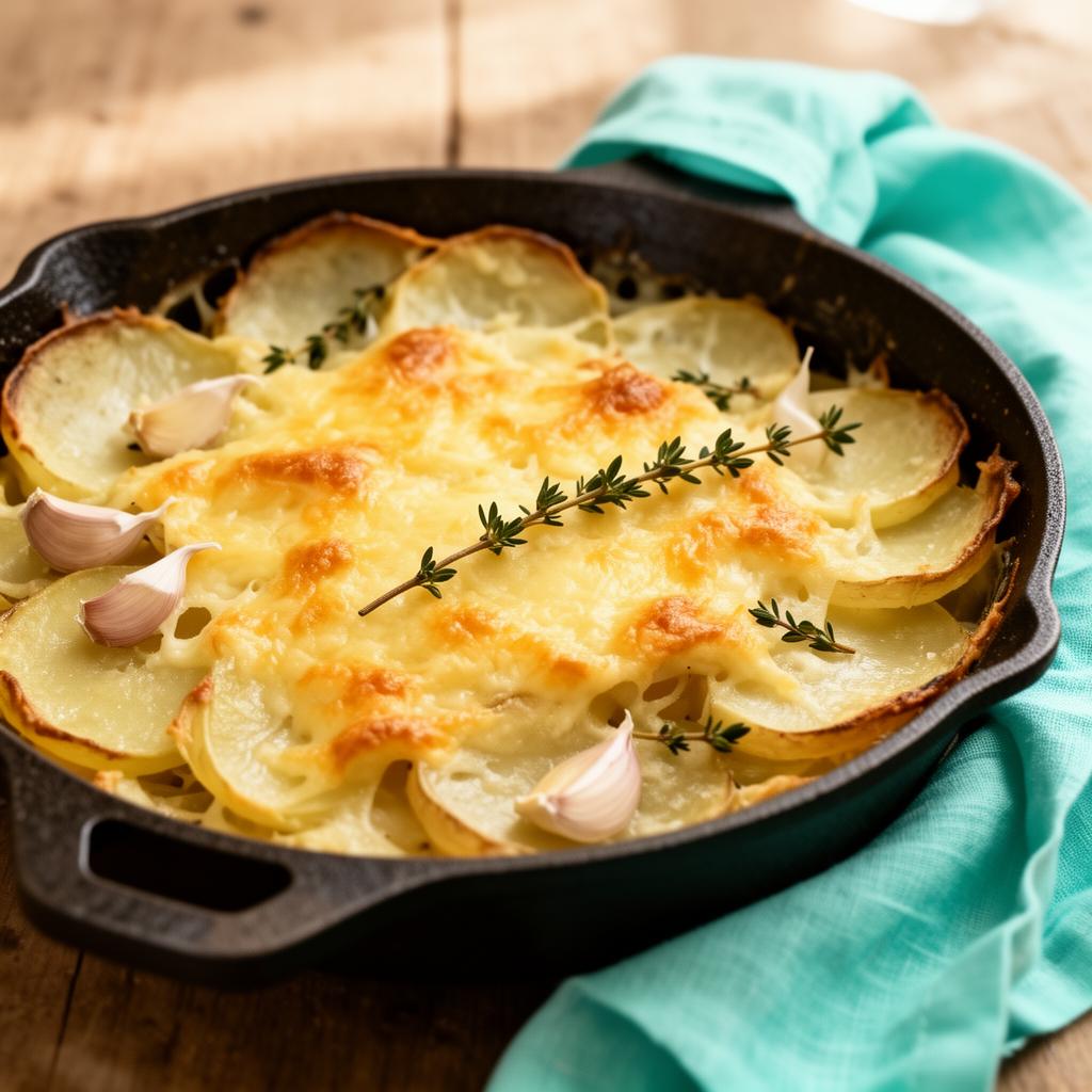 Crisp-edge potato gratin