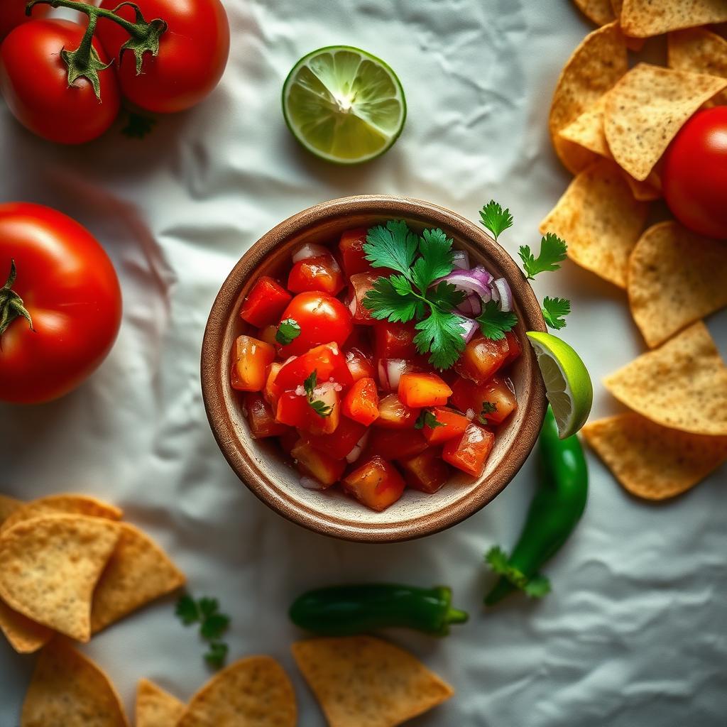 Fresh tomato salsa (pico de gallo)
