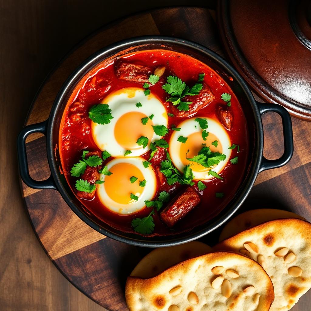 Moroccan lamb shakshuka