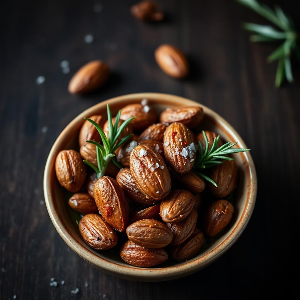 Spiced roasted almonds