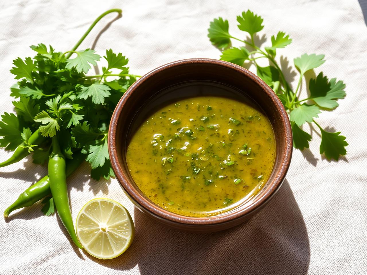 Spicy coriander vinaigrette