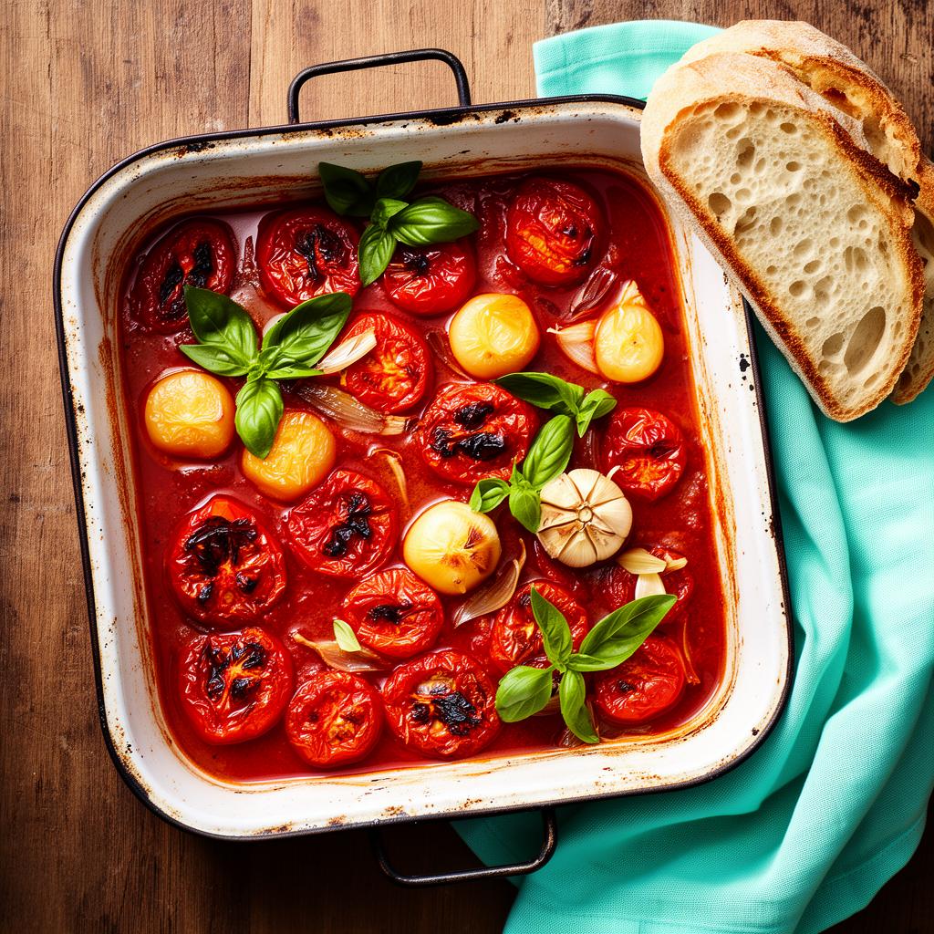 Slow-roast tomato & garlic sauce