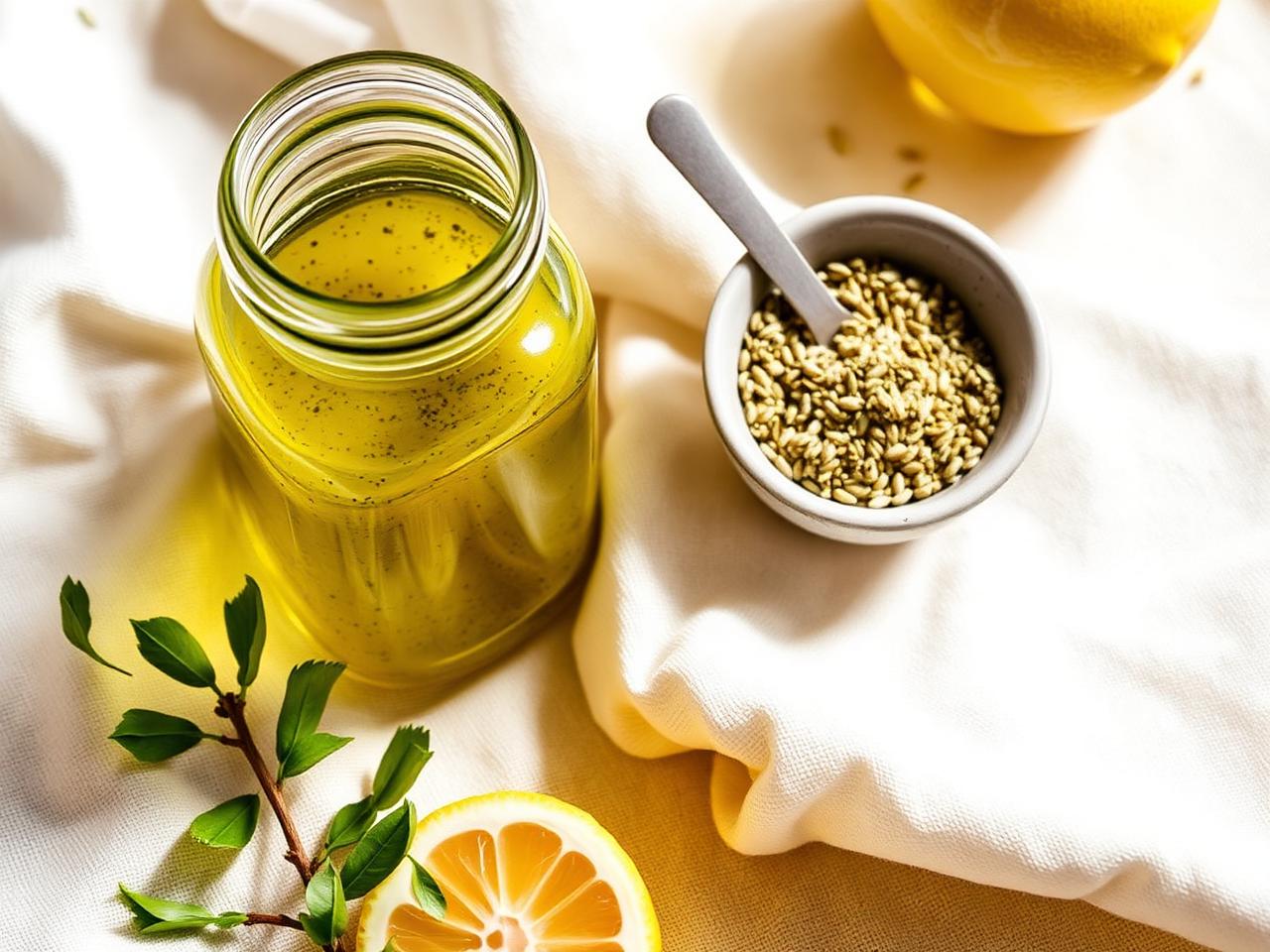 Easy home-made za'atar vinaigrette